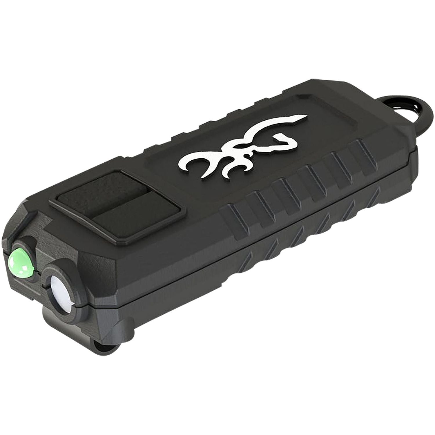 Browning 3715015 Trailmate USB Rechargeable Keychain/Cap Light Black | White/Green 360 Lumens