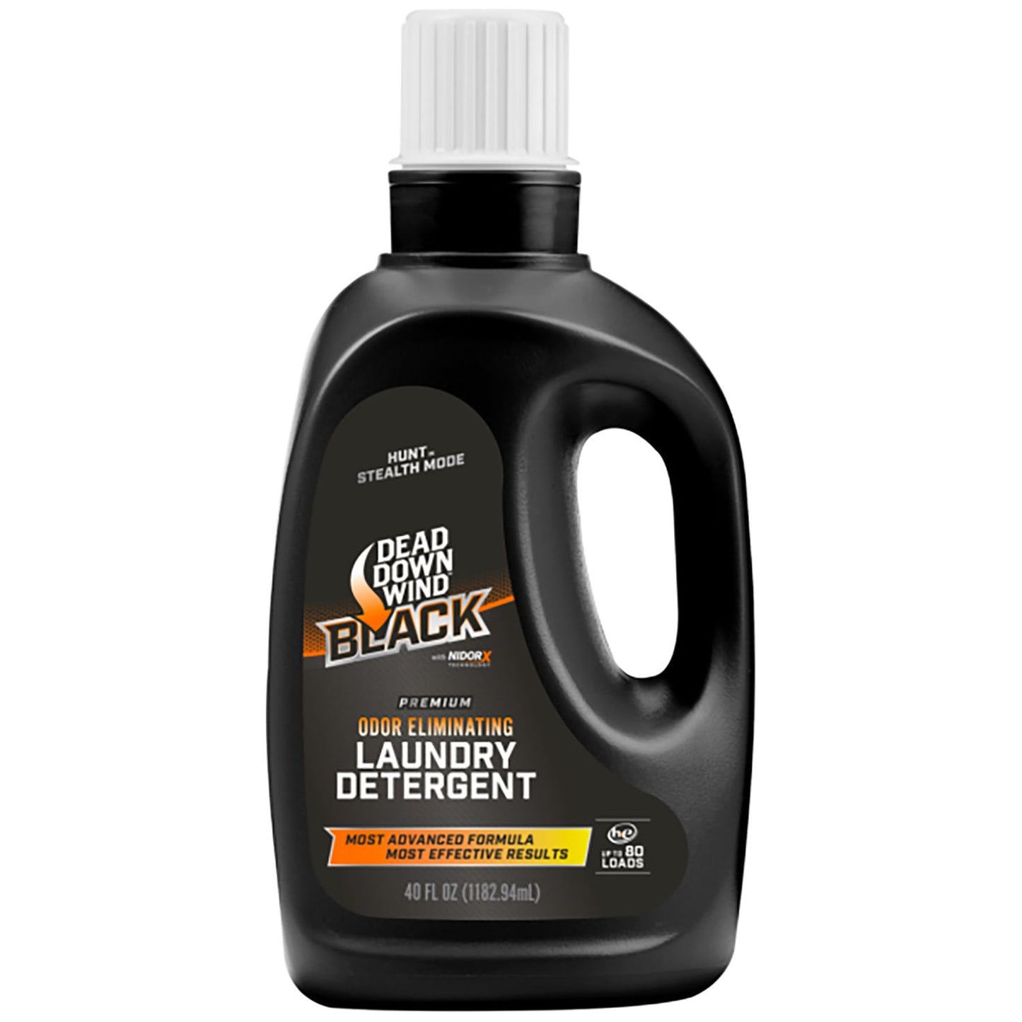 Dead Down Wind 117400 Laundry Detergent Black Premium Odor Eliminator Unscented Scent 40 Oz Jug