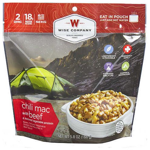 Wise Foods Entrée Dish Chili Mac with Beef, 2 Servings Md: 03-901