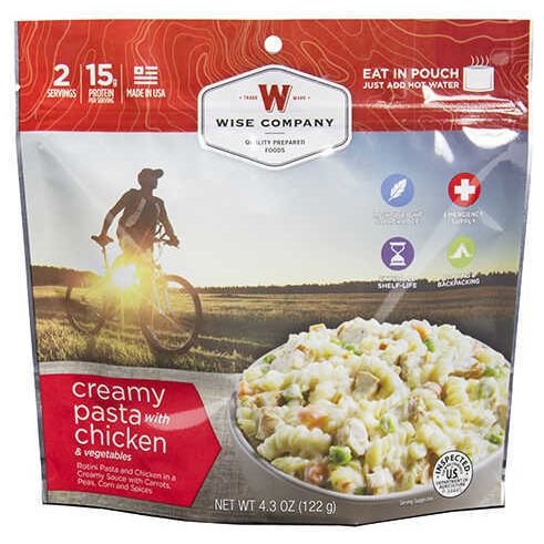 Wise Foods RW05-006 Outdoor Kit Crest Peak Creamy Pasta And Chicken Meat/Pasta 6 Per Case 2.5 Servings Camp