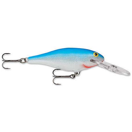 Rapala Shad Lure Freshwater Size 06 2 1/2" Length 5-10 Depth Blue Package of