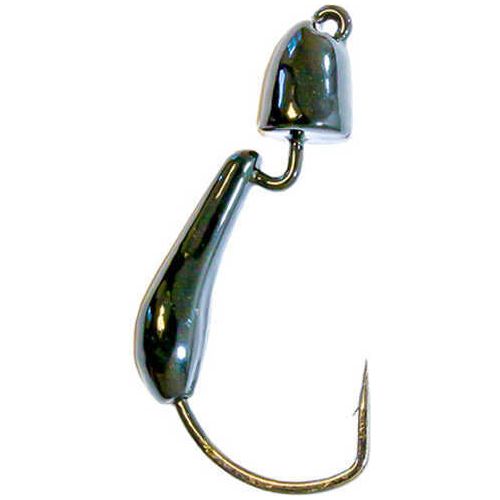 Z-man Finesse Bulletz Jighead Freshwater, 1/5 oz, #1 Hook, Black, Package of 3