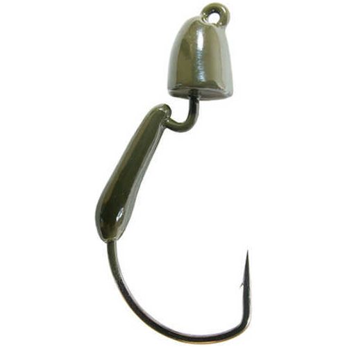 Z-man Finesse Bulletz Jighead Freshwater, 1/6 oz, #1 Hook, Green Pumpkin, Package of 3