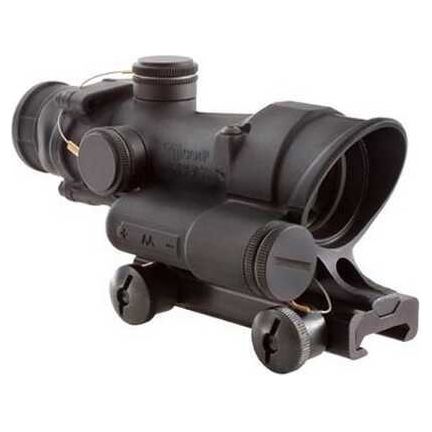 Trijicon ACOG Led Rifle Scope 4X 32 Red Crosshair .223 Matte With Ta51 Mount PoweRed a Single AA Battery, Adjustable