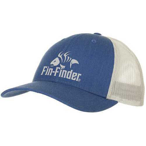 Fin Finder Logo Hat Heathered Royal/Light Grey