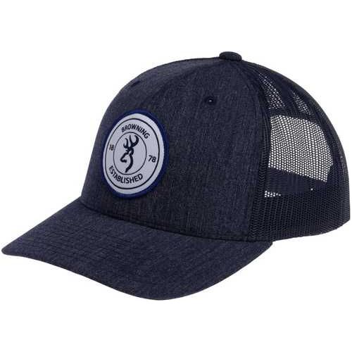 Browning Cap Scout Logo Navy Blue With Circle Patch Adjustable