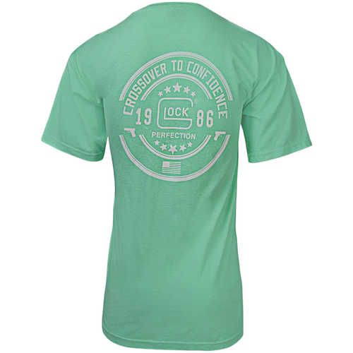 Glock Crossover Turquoise Small Short Sleeve Shirt