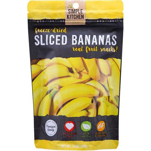 Wise Foods Simple Kitchen Freeze Dried Fruit Banana Snacks 6 Per Case Servings Outdoor Camping