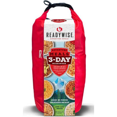 Wise Foods Outdoor Kit 3 Day Weekender Pack W/Dry Bag 6 Entrees Breakfasts And Snacks 12 Per