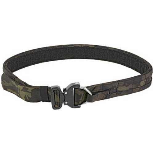 Eagle Industries Medium MultiCam Black Operator Gun Belt Cobra Buckle closure with built-in D-Ring attachment R-OGB-CBD-