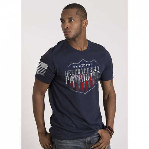 NINE LINE APPAREL T-Shirt Relentlessly Patriotic Navy Small