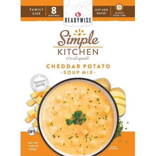 ReadyWise RWSK05061 Simple Kitchen Cheddar Potato Soup 8 Servings Per Pouch, 6 Per Case