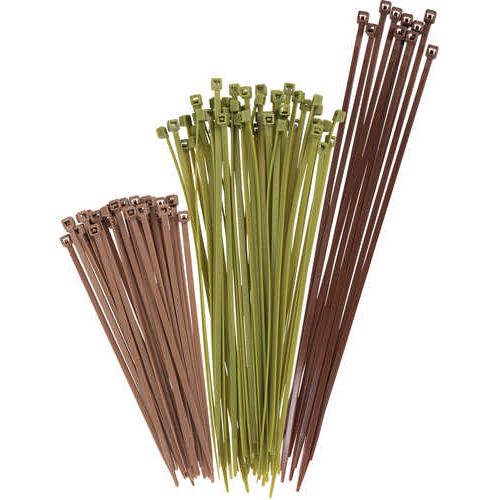 Allen 15823 Vanish Hunting Blind Cable Ties Green/Brown Nylon 100 Pk