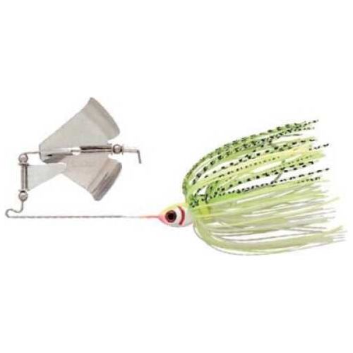 Booyah Clacker Buzzbait 1/2 oz White/Chartreuse Shad, Model: BYB12-606