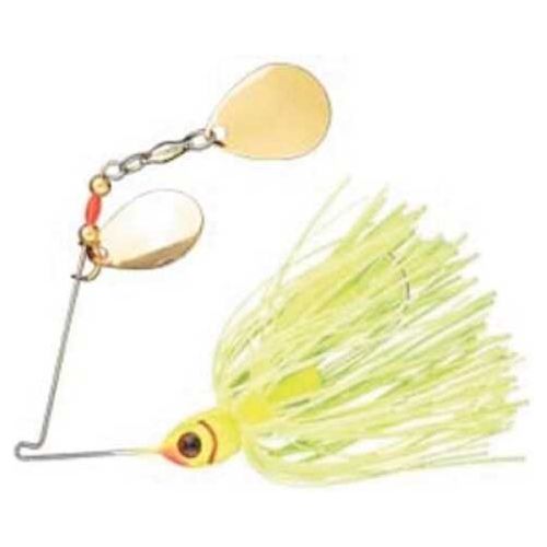 Booyah Double Colorado Spinnerbait 3/8 oz Chartreuse, Model: BYBCC38-617