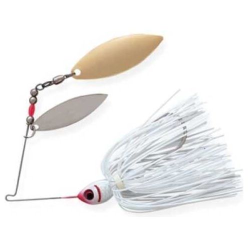 Booyah Double Willow Spinbait 3/8 oz Snow White, Model: BYBW38-615