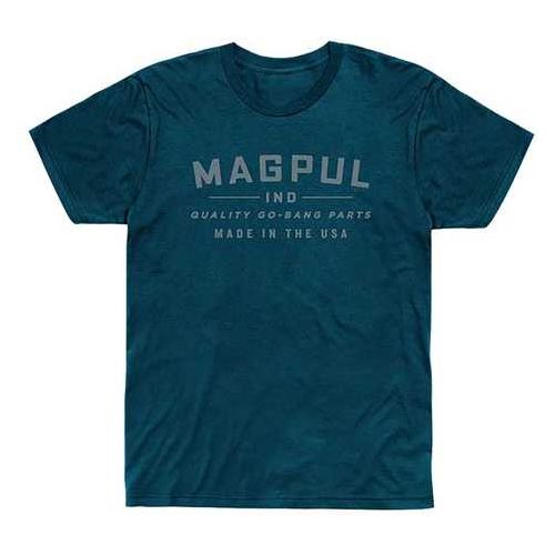 Magpul Industries Go Bang Parts CVC T-Shirts Blue Stone Heather Small Model: MAG1112-425-S