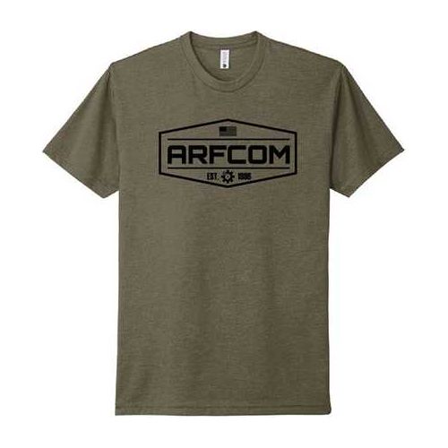 ARFCOM Shield Logo T-Shirts Olive Large