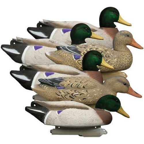 Higdon Outdoors 16034 Battleship Oversized Mallards Species Multi Color Foam Filled Features Flocked Heads 6 Pack