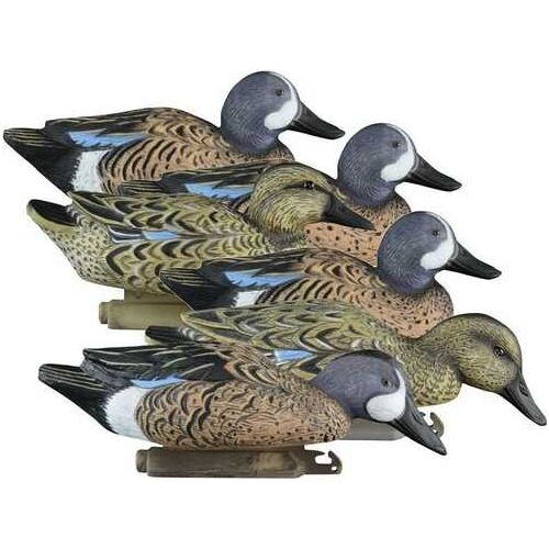 Higdon Outdoors 19953 Standard Blue Wing Teal Species Multi Color Foam Filled 6 Pack