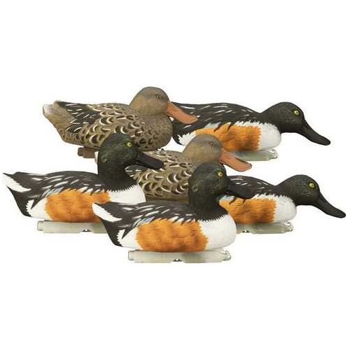 Higdon Outdoors 19963 Standard Shoveler Species Multi Color Foam Filled 6 Pack