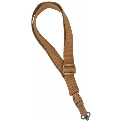 TacShield CQB Single Point Sling QD Push Button Swivel Coyote Brown