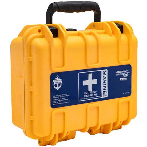 Adventure Medical Kits 01150601 Marine 600 Treats Injuries/Illnesses Waterproof Yellow