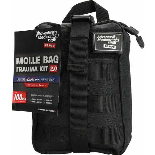 Adventure Medical Kits 20640303 MOLLE Bag Trauma Kit 2.0 Treats Injuries/Illnesses Black