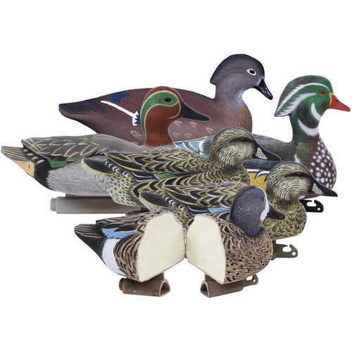 Higdon Outdoors Standard Puddle Pack Decoys Early Season Teal And Wood Duck Species Multi Color Foam Filled 6