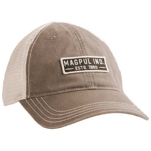 Magpul Mag1260-252 Established Garment Trucker Hat Driftwood Adjustable Snapback Osfa Embroidered Patch