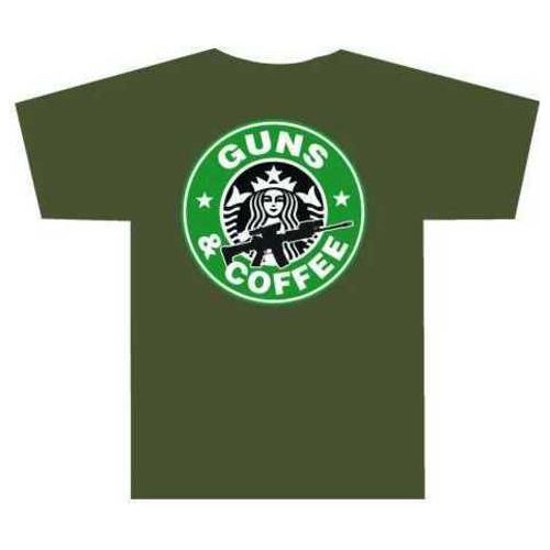 Tuff Products Guns And Coffee T-Shirt OLV DRB - Lg