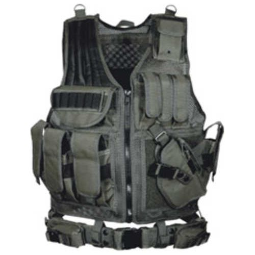 Leapers Inc. - UTG Vest Black 547 Law Enforcement Tactical Pvc-V547BT