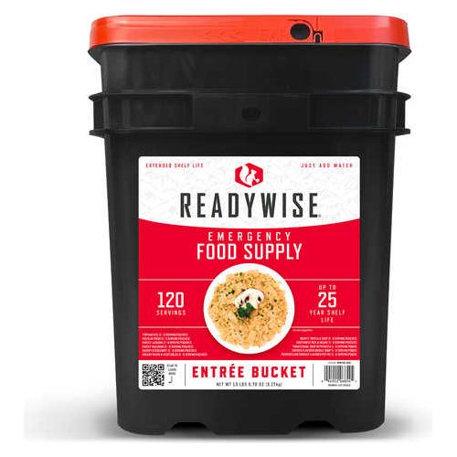 ReadyWise RW10120 Grab N Go Bucket Freeze Dried Entrees 120 Servings Per Bucket