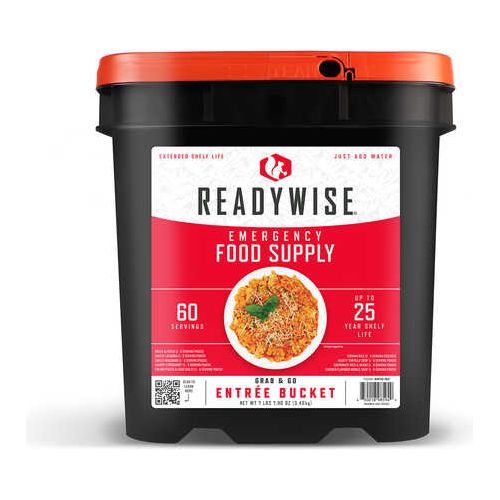 ReadyWise RW10160 Grab N Go Bucket Freeze Dried Entrees 60 Servings per Bucket