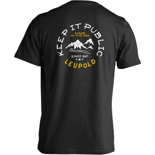 Leupold Women Keep It Public Tee Side Seam Cotton Black Large