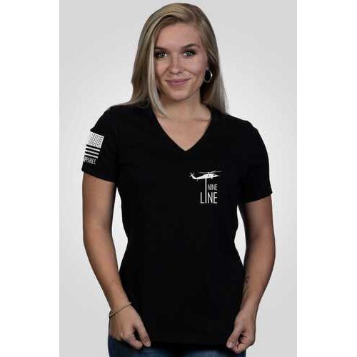 Nine Line Apparel Womens Vneck America Relaxd Fit Tshirt Xl