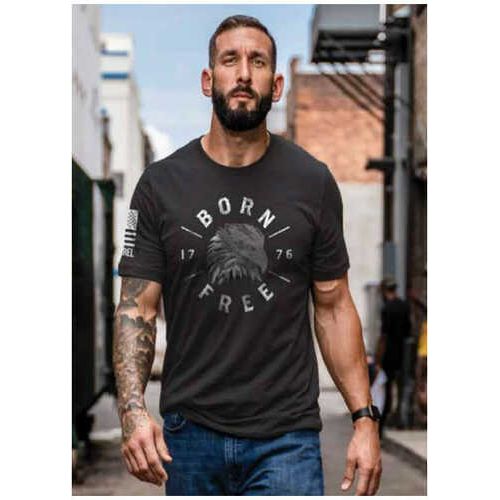 Nine Line Apparel Mens T-shirt Eagle Black S