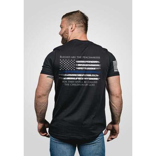 Nine Line Apparel Thin Blue Line-tshirt Black Small