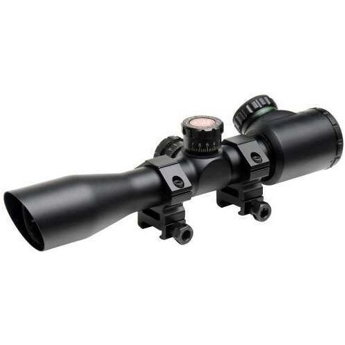 Truglo TAC 4X32 Scope ILLUM Reticle Rings Black TG8504TL