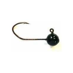 H&H Lure H&H Ball Jig Hd 1/8 10bg-Blk 12