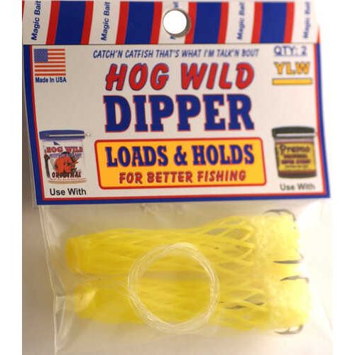 Magic Catfish Bait Hogwild Yel Baitdipper Worm 2Cd