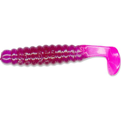 Charlie Brewer Crappie Grub 1.5" Pur/Pink 20bg