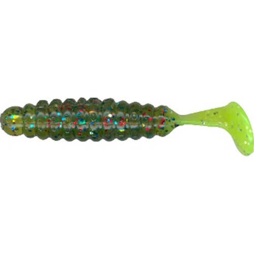 Charlie Brewer Crappie Grub 1.5" Avocado/cht 20