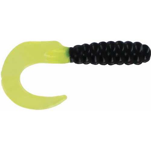 Bb 2" Curl Tail Grub Blk/chrt 100pk