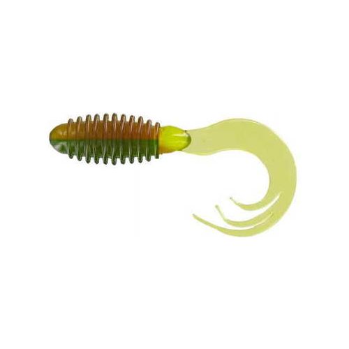 Big Bite Baits 2 in. Ring Triple Tip Grub Grub Green Weenie Fishing Lure 10 Pack Model: Rttg228