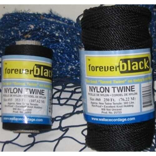 Wallace Cordage Tarred Twisted Nylon Twine 1lb Size 24-260# T-24