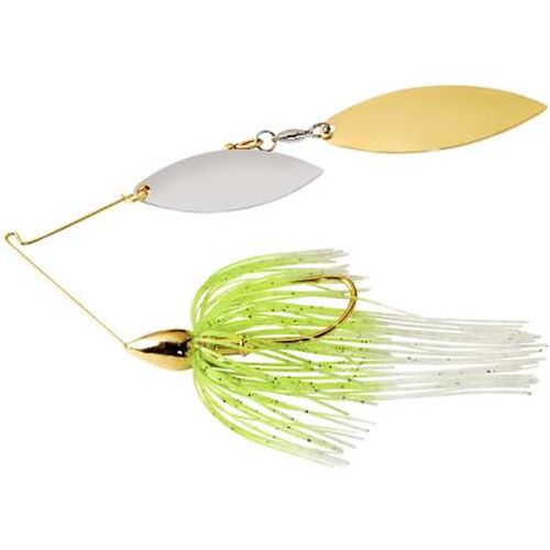 War Eagle Gold Dbl Wil Spinnerbait Wht Cht