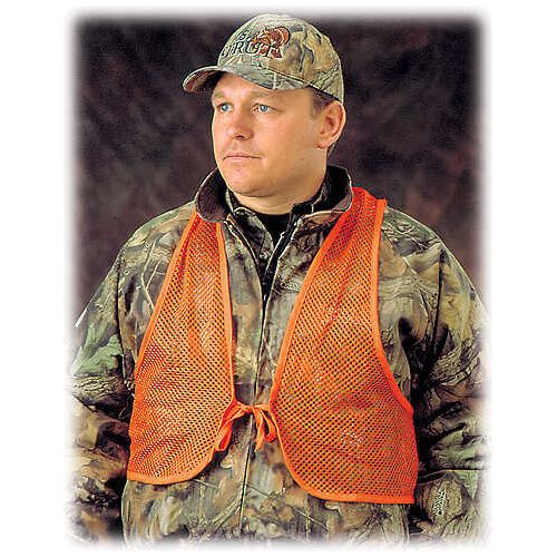 Hunters Specialties H.S. Orange Mesh Safety Vest One Size Blaze Org 2006