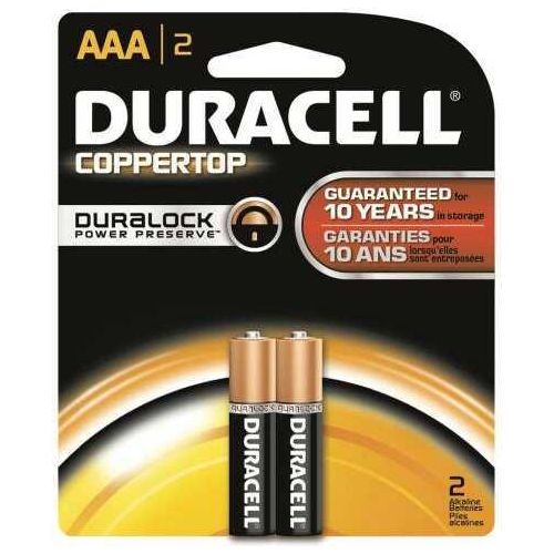 Duracell Coppertop Battery AAA 2 pk. Model: 041333224015