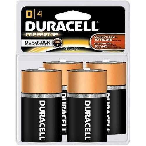 Duracell Coppertop Battery D 4 pk. Model: 041333430010